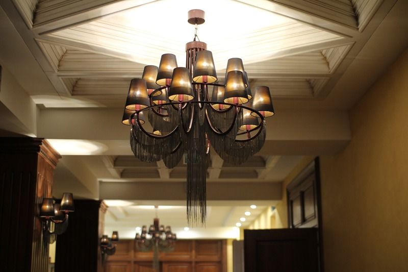 Orion Hotel Bishkek Esterno foto A chandelier