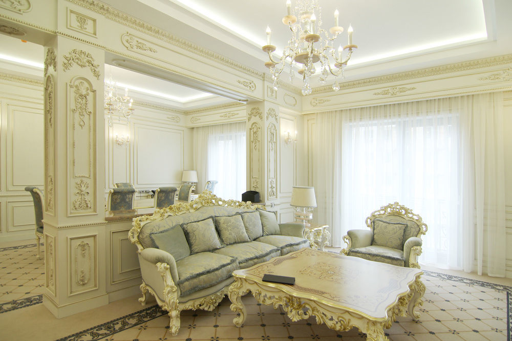 Orion Hotel Bishkek Esterno foto A living room in the style of Rococo